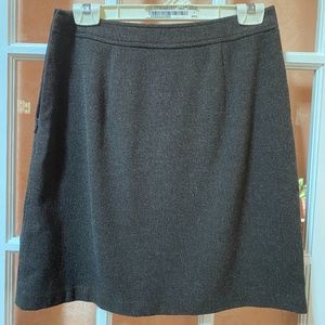 J Jill Wool Blend Stretch Knee Length Skirt sz 8